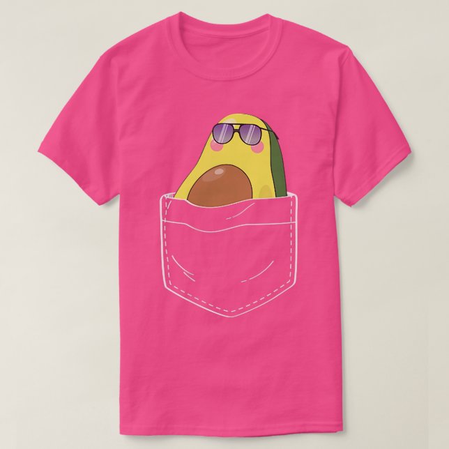 Camiseta aguacate de bolsillo aguacate en mi bolsillo (Diseño del anverso)