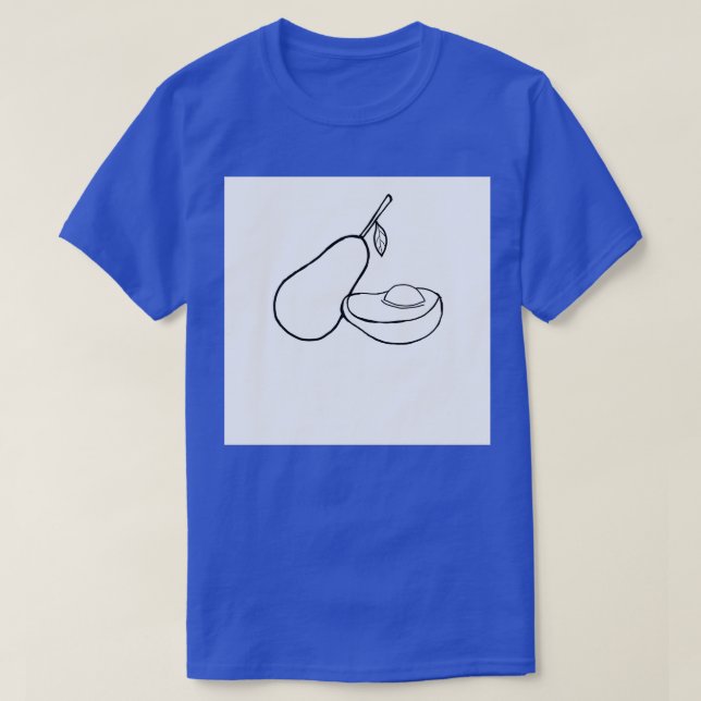 Camiseta aguacate de dibujo (Diseño del anverso)