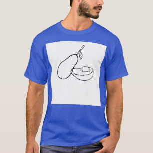 Camiseta aguacate de dibujo
