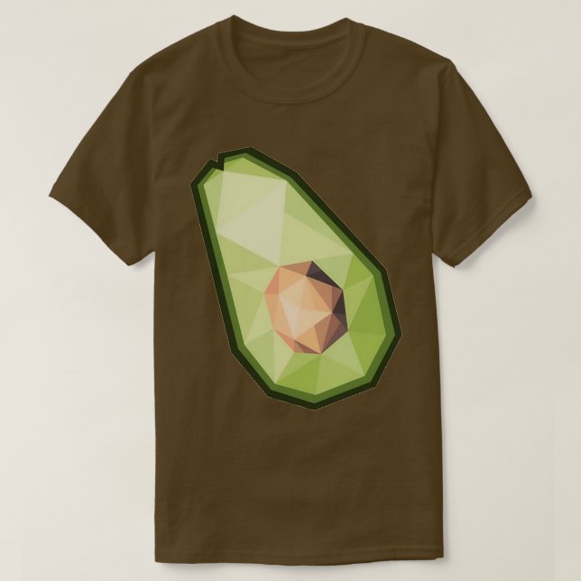 Camiseta Aguacate de fruta verde (Diseño del anverso)