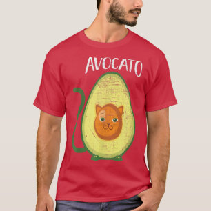Camiseta Aguacate de gato con aguacate