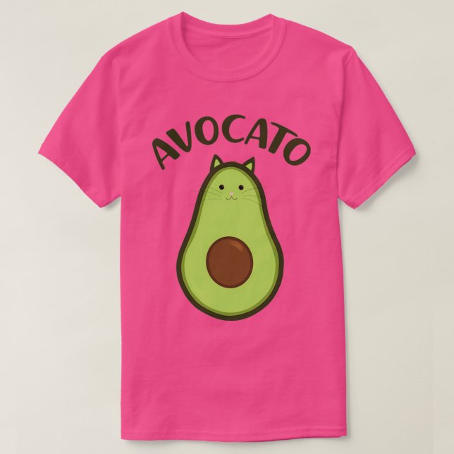 Camiseta Aguacate de gato con aguacate (Diseño del anverso)