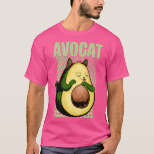 Camiseta aguacate de gato divertido