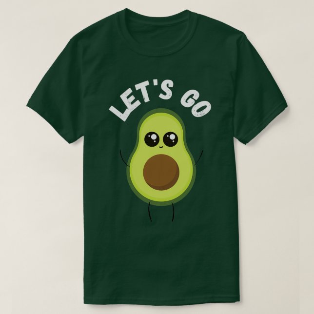 Camiseta aguacate de Letx27s Go (Diseño del anverso)