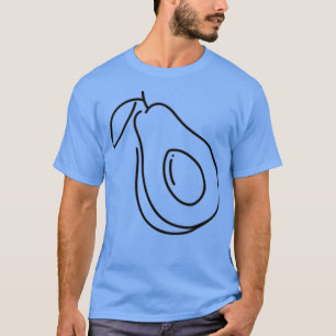 Camiseta Aguacate de lina negra