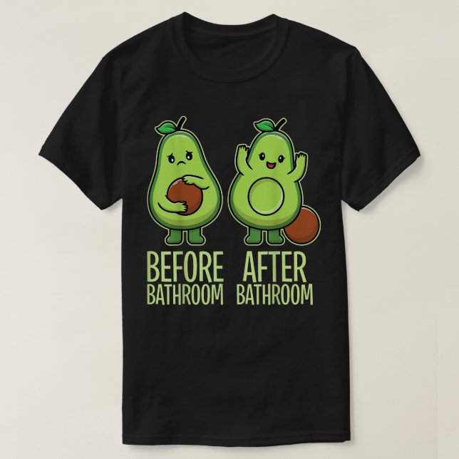 Camiseta Aguacate De Poopaje Cutáneo Para Hombres Mujeres,  (Diseño del anverso)