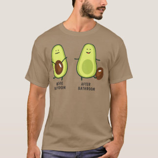 Camiseta Aguacate De Poopaje Cutáneo Para Hombres Mujeres,