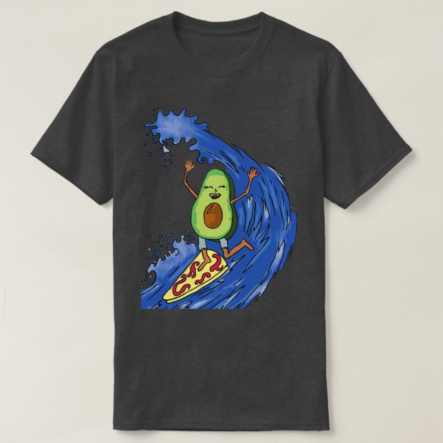 Camiseta Aguacate de surf 2 (Diseño del anverso)