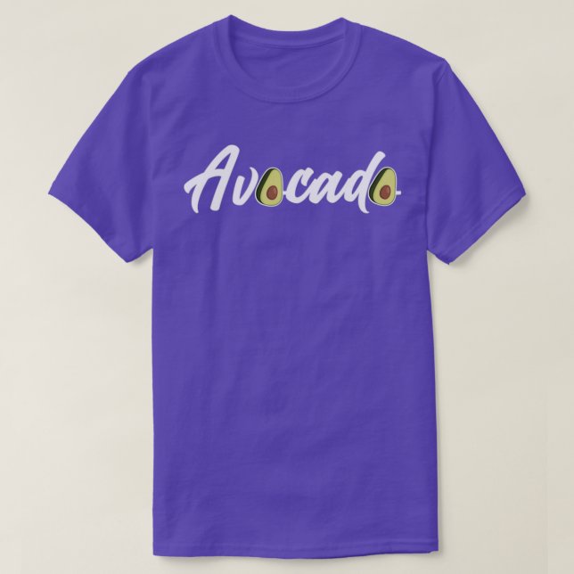 Camiseta Aguacate de texto simple (Diseño del anverso)
