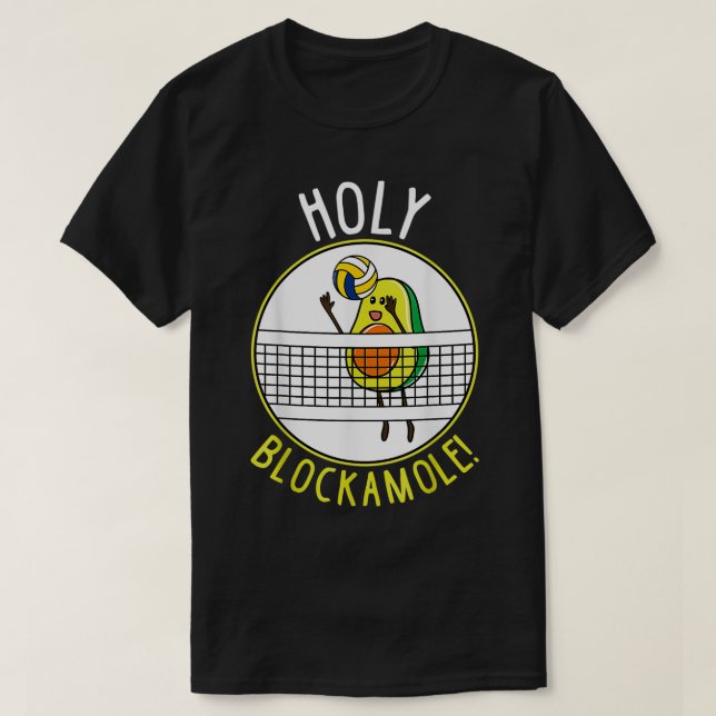 Camiseta Aguacate de voleibol gracioso (Diseño del anverso)
