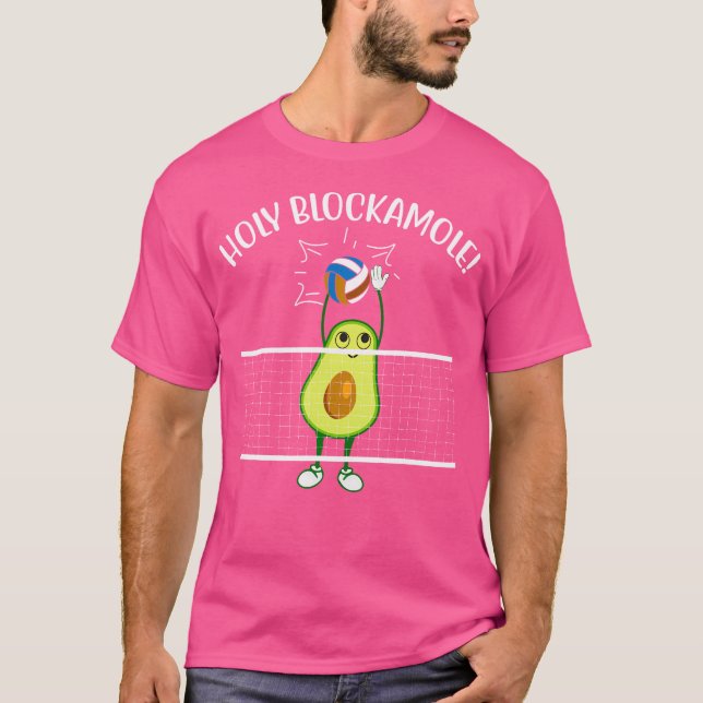 Camiseta Aguacate de voleibol sagrado de Blockamole (Anverso)