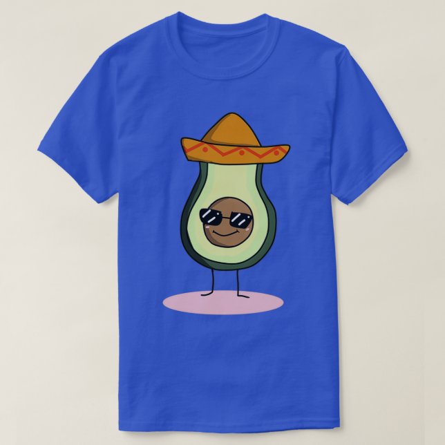 Camiseta Aguacate desde México con gafas de sol (Diseño del anverso)