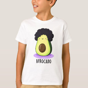 Camiseta Aguacate divertido de Afrocado con afro pun