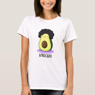 Camiseta Aguacate divertido de Afrocado con afro pun