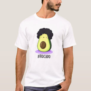 Camiseta Aguacate divertido de Afrocado con afro pun