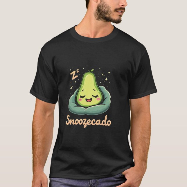 Camiseta Aguacate divertido snoozecado (Anverso)