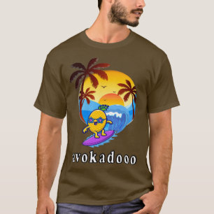Camiseta aguacate divertido surf lindo aguacate lover class