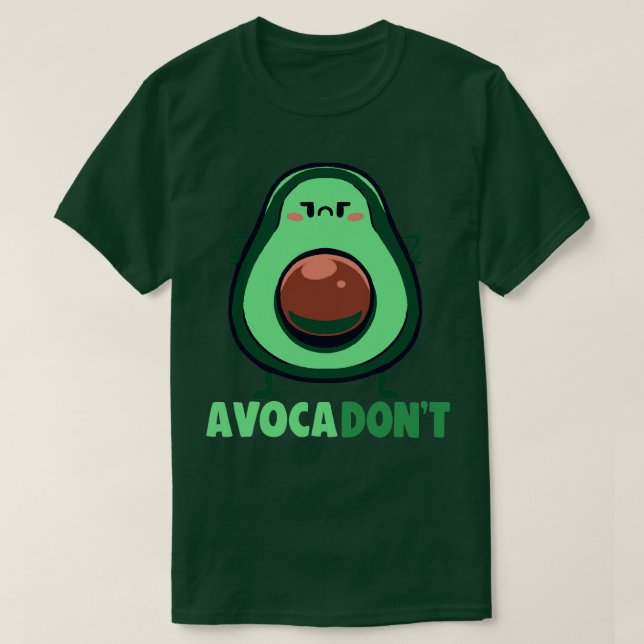 Camiseta Aguacate DONT (Diseño del anverso)