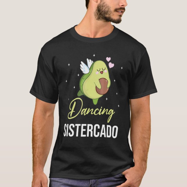 Camiseta Aguacate Dove Flying Happy Day Me Dancing Sisterca (Anverso)