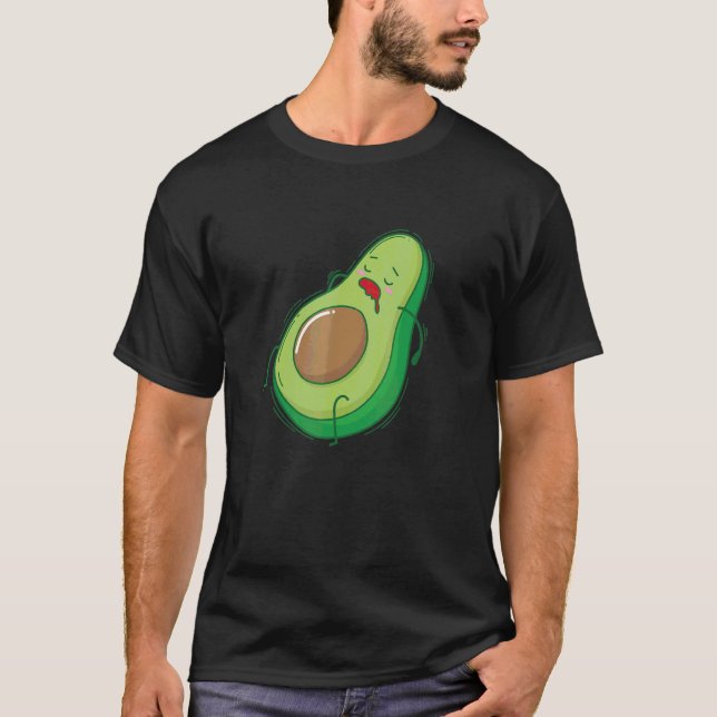 Camiseta Aguacate durmiendo y tomando una siesta (Anverso)