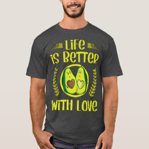 Camiseta Aguacate Embarazado Verde Para Parejas La Vida Es 