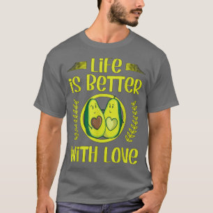 Camiseta Aguacate Embarazado Verde Para Parejas La Vida Es