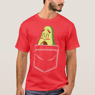 Camiseta Aguacate en el bolsillo del pecho - Humor vegetari