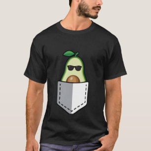 Camiseta Aguacate En El Bolsillo Vegan Avo