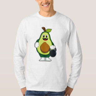 Camiseta Aguacate en la formación de la fuerza con campanas