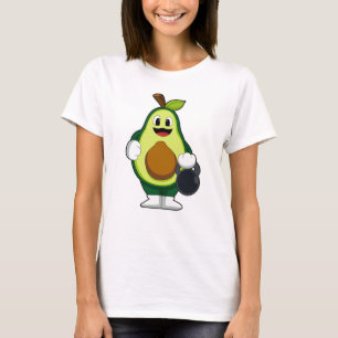 Camiseta Aguacate en la formación de la fuerza con campanas