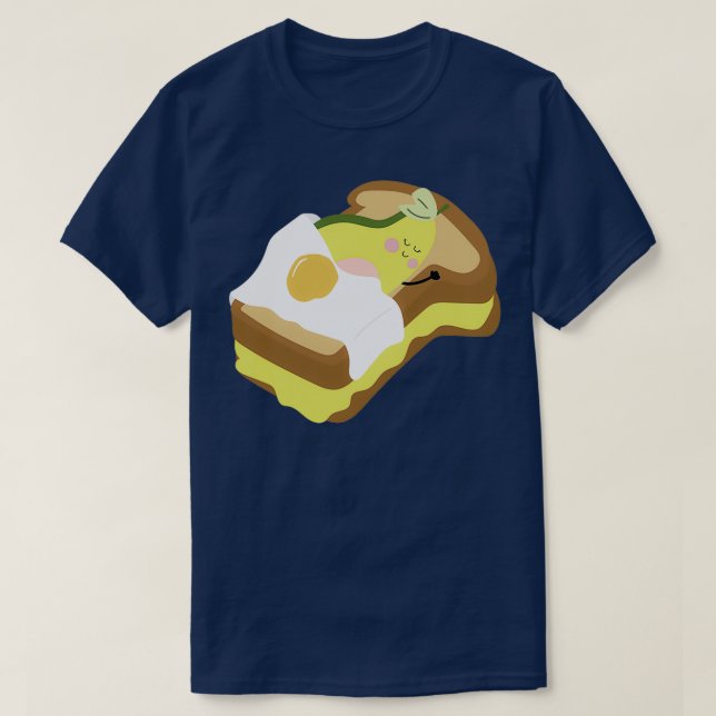 Camiseta Aguacate En Tostada Aguacate Vegetales Que Aman (Diseño del anverso)