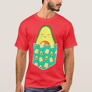 Camiseta Aguacate En Un Bolsillo De Aguacates Y Patatas Tos