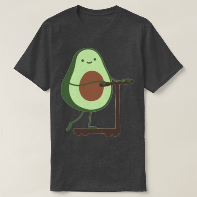 Camiseta Aguacate en un Scooter (Diseño del anverso)