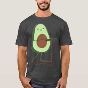 Camiseta Aguacate en un Scooter