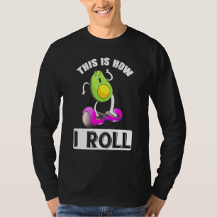 Camiseta Aguacate En Una Rueda Hoverboard Skateboar Eléctri