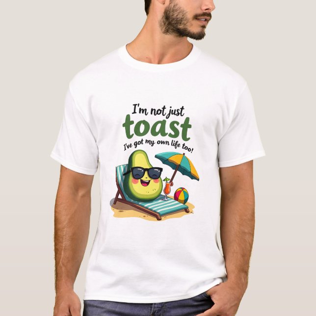 Camiseta Aguacate en vacaciones - Funny Beach Life (Anverso)