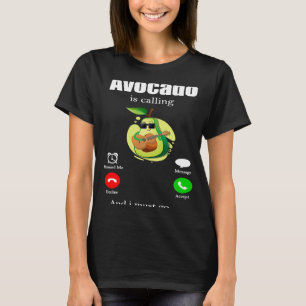 Camiseta Aguacate Ensalada Estilo de vida Fitness Vegan