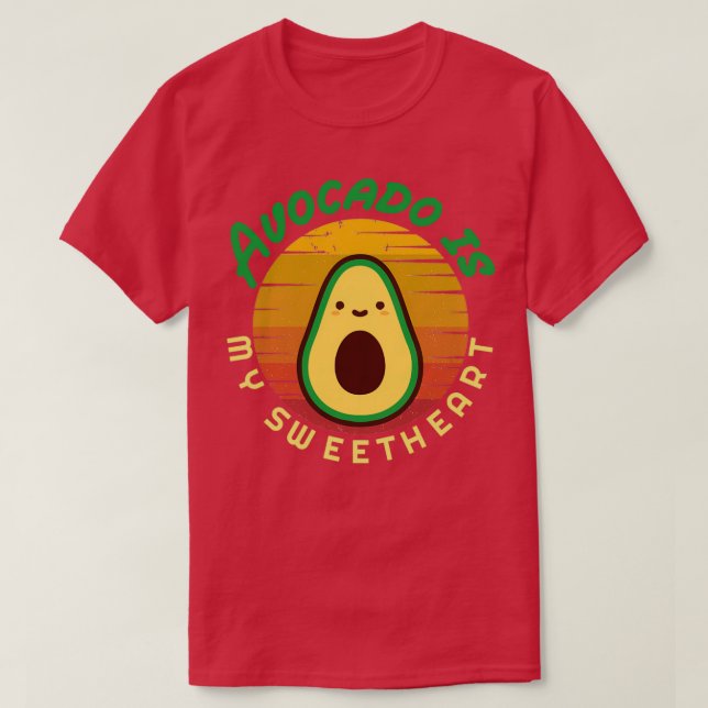 Camiseta Aguacate es mi novia aguacate Gift Vegan Vegeta (Diseño del anverso)