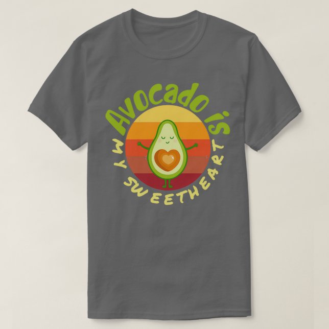 Camiseta Aguacate es mi novia aguacate Gift Vegan Vegeta (Diseño del anverso)