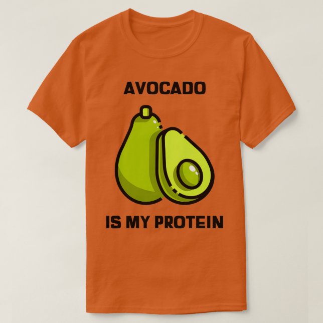 Camiseta Aguacate Es Mi Proteína 5 (Diseño del anverso)