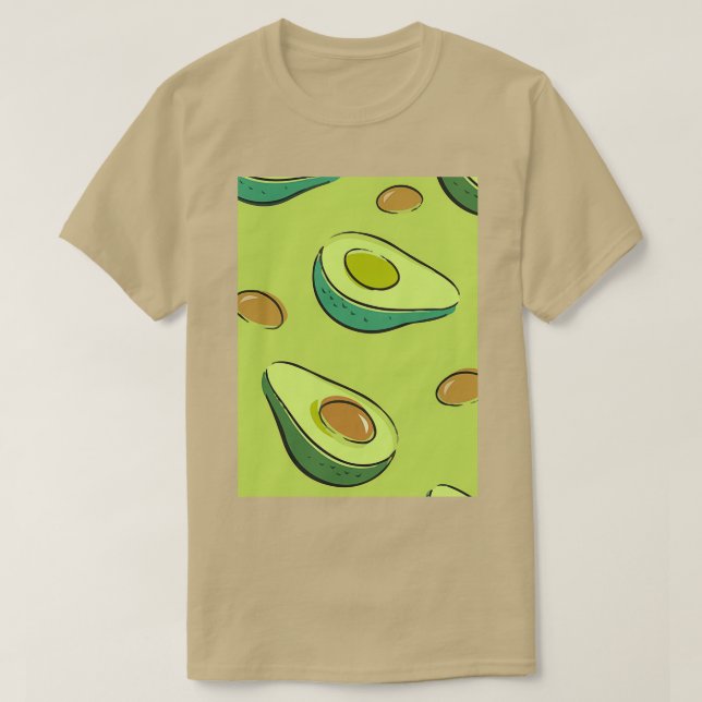 Camiseta aguacate Exótico Ornament Design Classic TShirt (Diseño del anverso)
