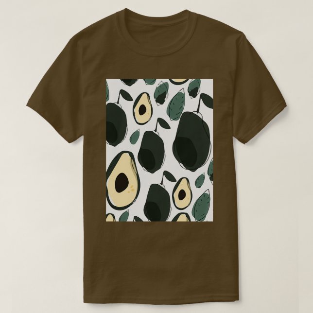 Camiseta Aguacate exótico tropical hermoso (Diseño del anverso)