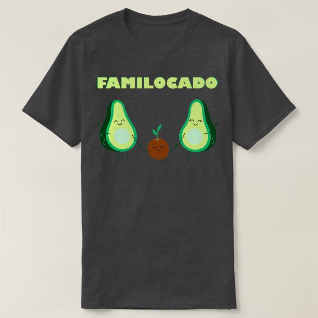 Camiseta Aguacate Familia Aguacate Veggies Que Aman Avoc (Diseño del anverso)