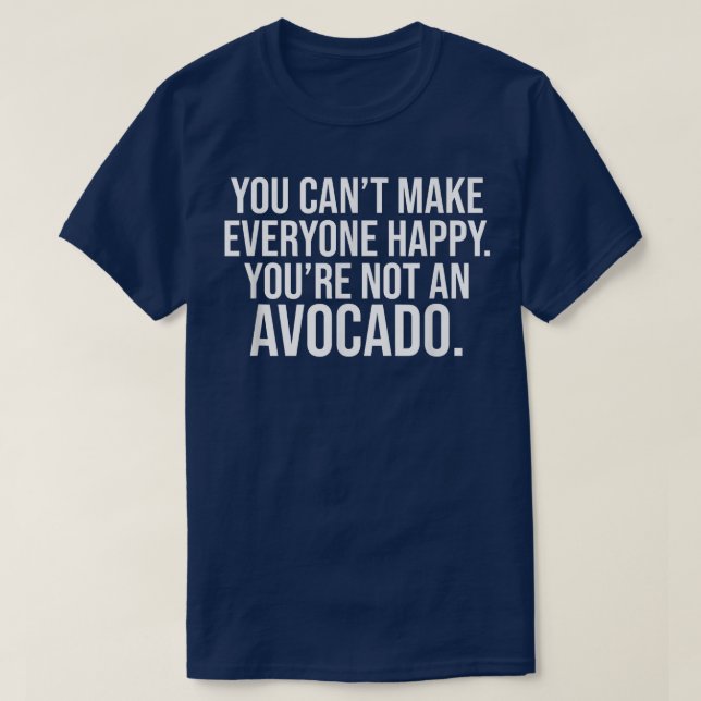 Camiseta aguacate feliz (Diseño del anverso)