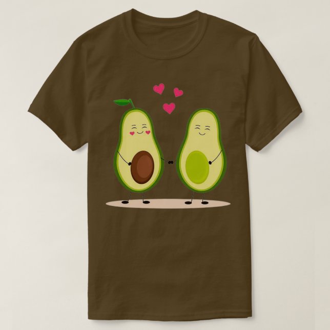 Camiseta aguacate Feliz día de San Valentín 27 (Diseño del anverso)