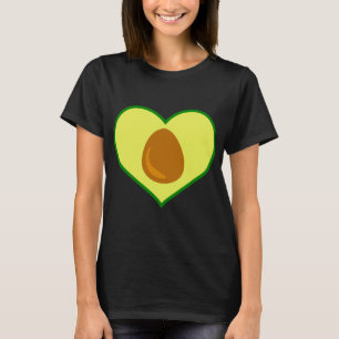 Camiseta Aguacate Fruit Lover Corazón con forma de aguacate
