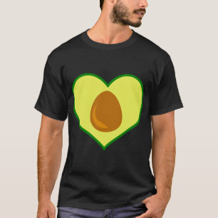 Camiseta Aguacate Fruit Lover Corazón con forma de aguacate