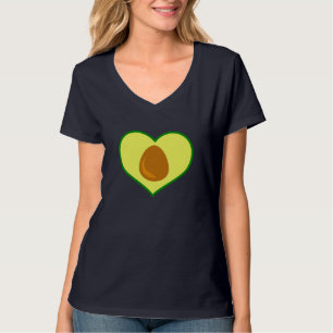 Camiseta Aguacate Fruit Lover Corazón con forma de aguacate