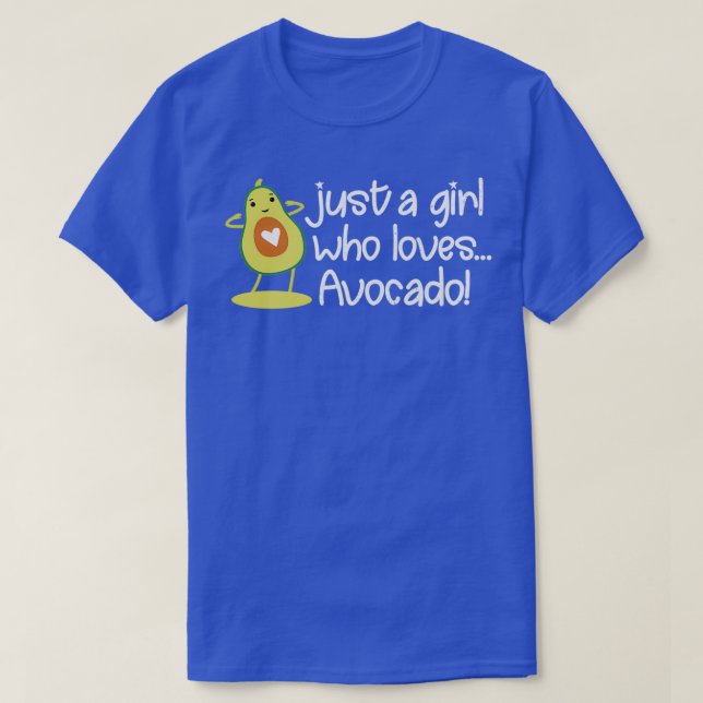 Camiseta Aguacate Fruit Lover Un Chica Que Ama El Aguacate (Diseño del anverso)
