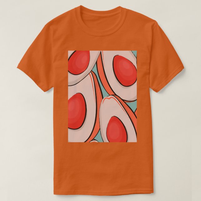 Camiseta Aguacate Fruits Modern Wild Classic TShirt (Diseño del anverso)
